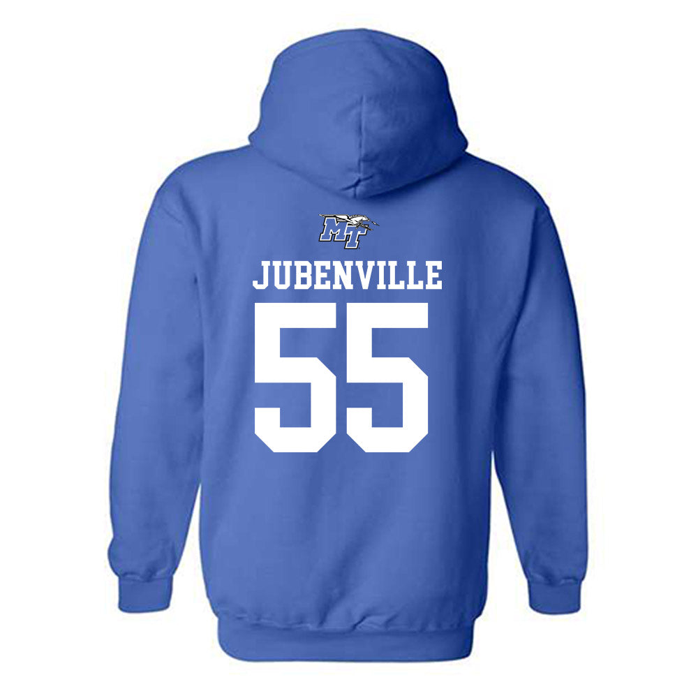 MTSU - NCAA Mens Basketball : JackJubenville - Hooded Sweatshirt Replica Shersey