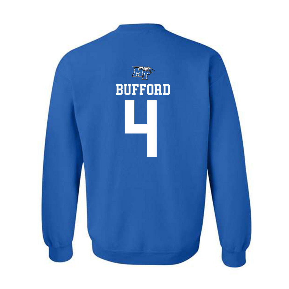 MTSU - NCAA Men's Basketball : Justin Bufford - Crewneck Sweatshirt Replica Shersey