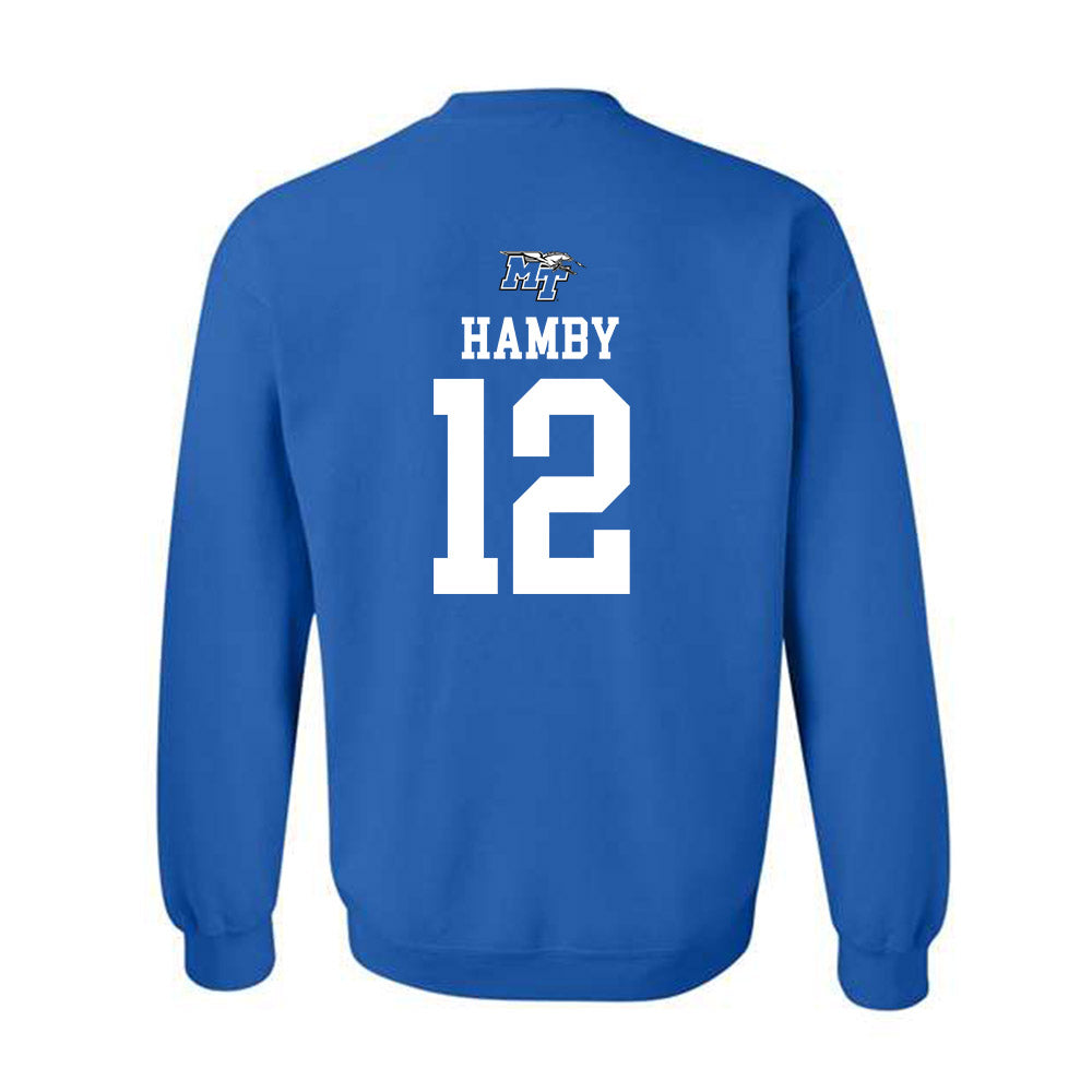 MTSU - NCAA Women's Basketball : Gracie Hamby - Crewneck Sweatshirt Replica Shersey