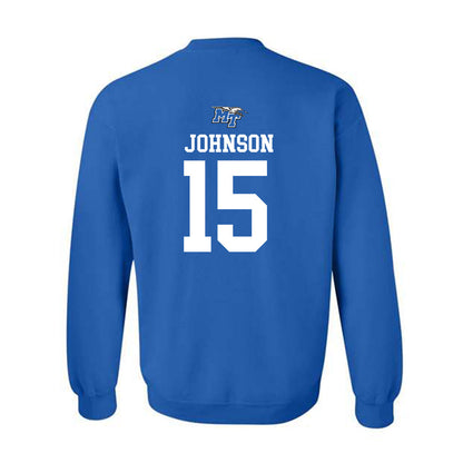 MTSU - NCAA Men's Basketball : Jacob Johnson - Crewneck Sweatshirt Replica Shersey
