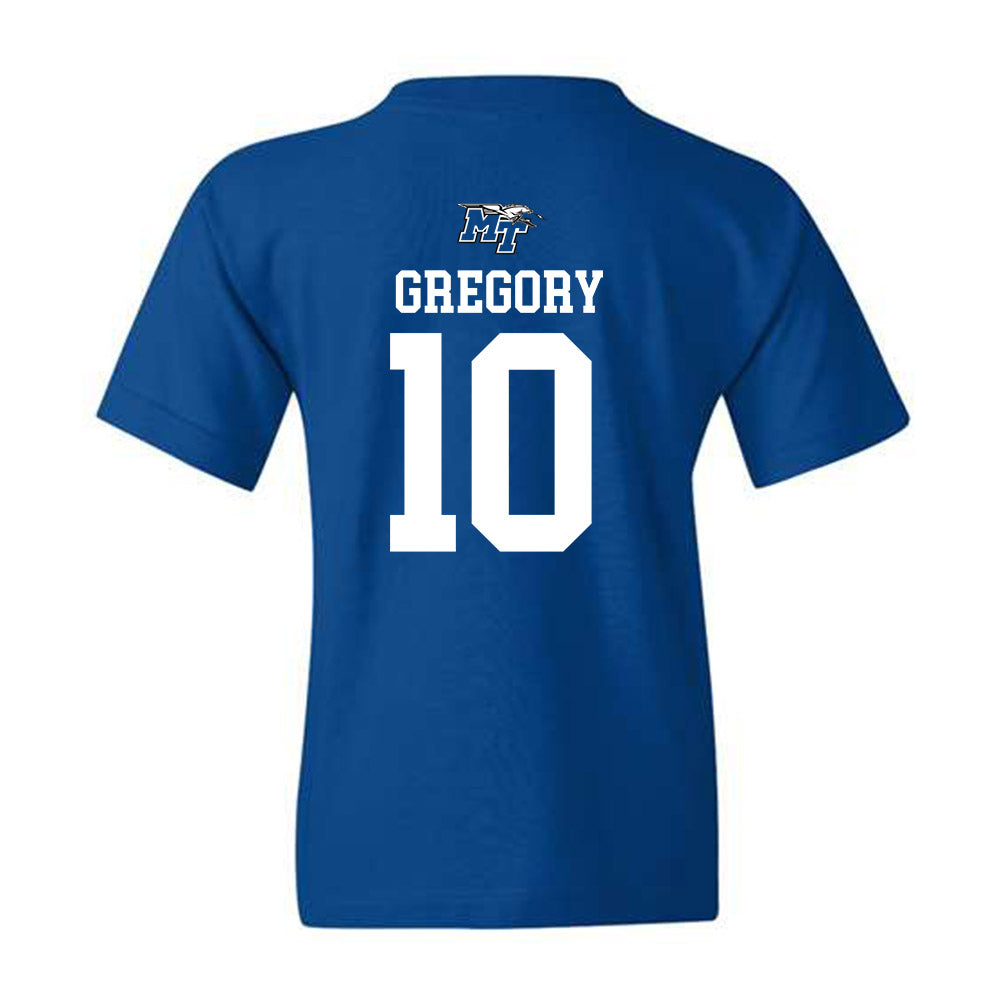 MTSU - NCAA Women's Basketball : Jalynn Gregory - Youth T-Shirt Replica Shersey