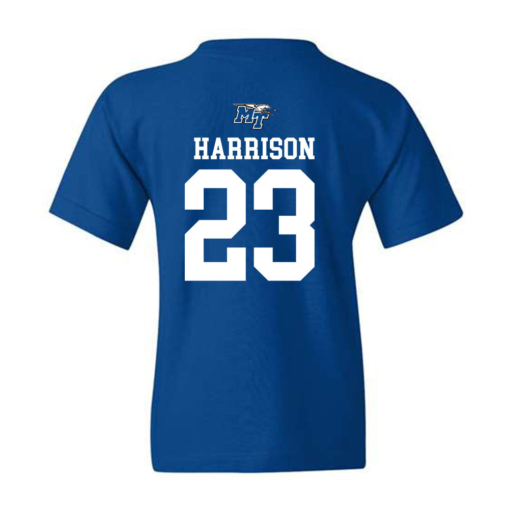 MTSU - NCAA Women's Basketball : Jada Harrison - Youth T-Shirt Replica Shersey