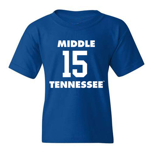 MTSU - NCAA Men's Basketball : Jacob Johnson - Youth T-Shirt Replica Shersey