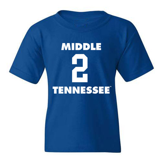 MTSU - NCAA Men's Basketball : Torey Alston - Youth T-Shirt Replica Shersey