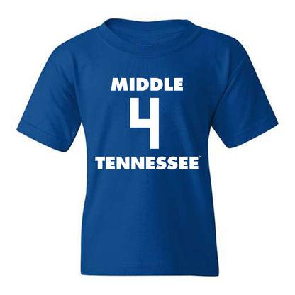 MTSU - NCAA Men's Basketball : Justin Bufford - Youth T-Shirt Replica Shersey