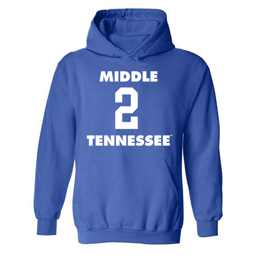 MTSU - NCAA Mens Basketball : ToreyAlston - Hooded Sweatshirt Replica Shersey