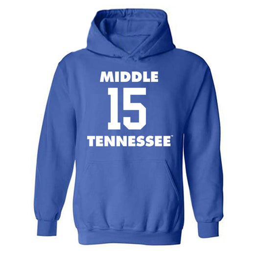 MTSU - NCAA Mens Basketball : JacobJohnson - Hooded Sweatshirt Replica Shersey