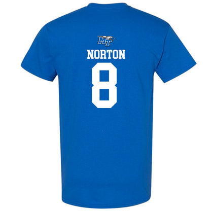 MTSU - NCAA Women's Soccer : Olivia Norton - Royal Replica Shersey Short Sleeve T-Shirt