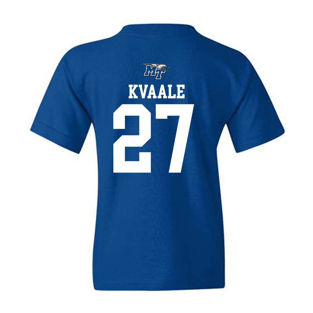 MTSU - NCAA Women's Soccer : Idun Kvaale - Royal Replica Shersey Youth T-Shirt