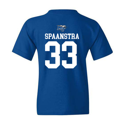 MTSU - NCAA Women's Soccer : Lauren Spaanstra - Royal Replica Shersey Youth T-Shirt