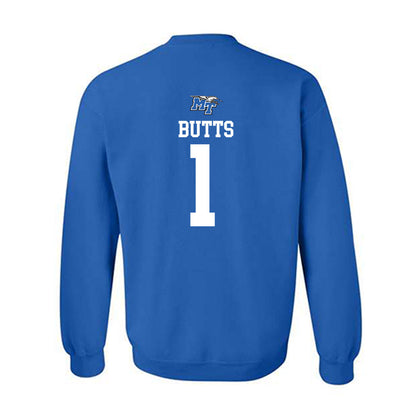 MTSU - NCAA Women's Soccer : Calais Butts - Royal Replica Shersey Sweatshirt