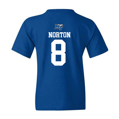 MTSU - NCAA Women's Soccer : Olivia Norton - Royal Replica Shersey Youth T-Shirt