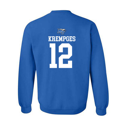 MTSU - NCAA Women's Soccer : Kadence Krempges - Royal Replica Shersey Sweatshirt