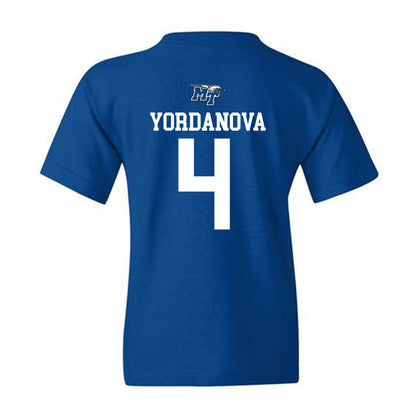 MTSU - NCAA Women's Soccer : Yana Yordanova - Royal Replica Shersey Youth T-Shirt