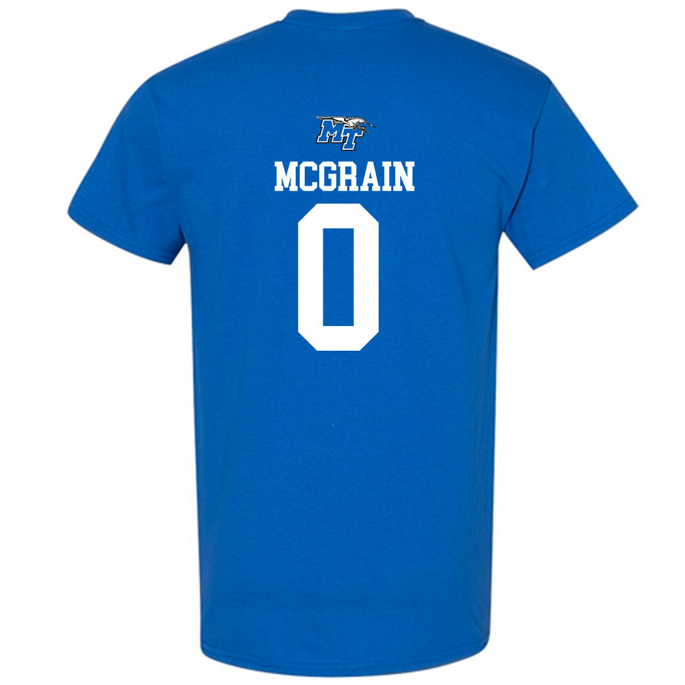 MTSU - NCAA Women's Soccer : Emily McGrain - Royal Replica Shersey Short Sleeve T-Shirt