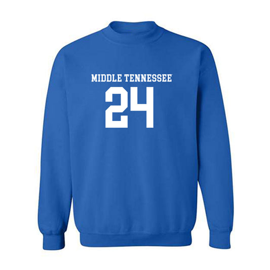 MTSU - NCAA Women's Soccer : Sascha Nielsen - Royal Replica Shersey Sweatshirt