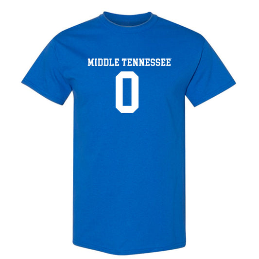 MTSU - NCAA Women's Soccer : Emily McGrain - Royal Replica Shersey Short Sleeve T-Shirt