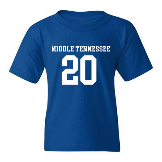 MTSU - NCAA Women's Soccer : Elizabeth Slavinsky - Royal Replica Shersey Youth T-Shirt