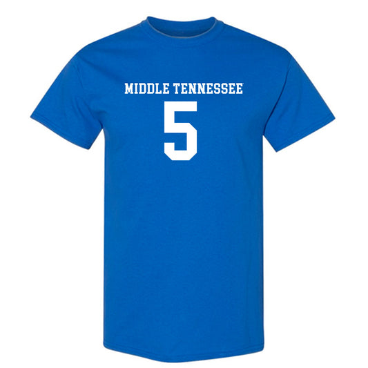 MTSU - NCAA Women's Soccer : Sadie Sterbenz - Royal Replica Shersey Short Sleeve T-Shirt