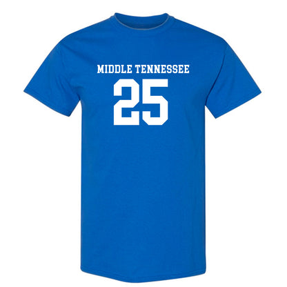 MTSU - NCAA Women's Soccer : Caroline Manley - Royal Replica Shersey Short Sleeve T-Shirt