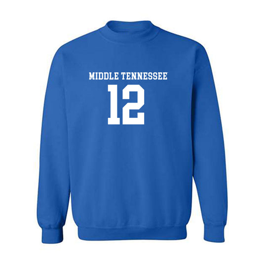 MTSU - NCAA Women's Soccer : Kadence Krempges - Royal Replica Shersey Sweatshirt