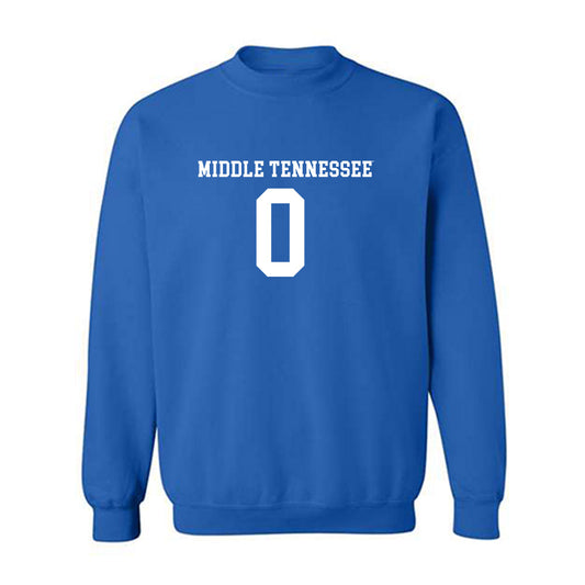 MTSU - NCAA Women's Soccer : Emily McGrain - Royal Replica Shersey Sweatshirt
