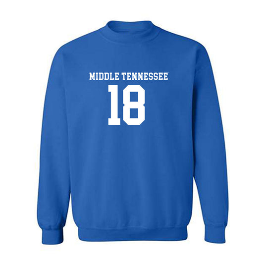MTSU - NCAA Women's Soccer : Gabriela Shegota - Royal Replica Shersey Sweatshirt