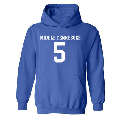 MTSU - NCAA Women's Soccer : Sadie Sterbenz - Royal Replica Shersey Hooded Sweatshirt