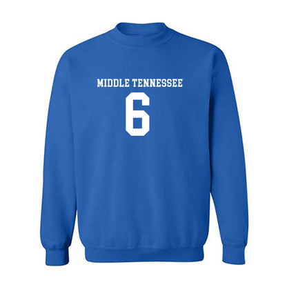 MTSU - NCAA Women's Soccer : Cambell Kivisto - Royal Replica Shersey Sweatshirt