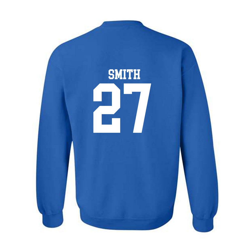 MTSU - NCAA Football : Rickey Smith - Royal Replica Shersey Sweatshirt