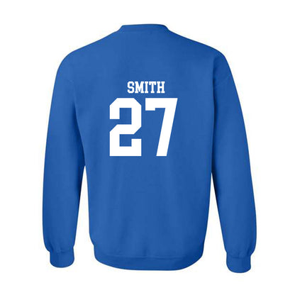 MTSU - NCAA Football : Rickey Smith - Royal Replica Shersey Sweatshirt