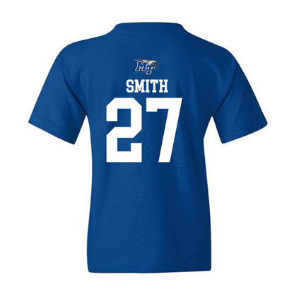 MTSU - NCAA Football : Rickey Smith - Royal Replica Shersey Youth T-Shirt