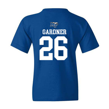 MTSU - NCAA Football : Jayce Gardner - Royal Replica Shersey Youth T-Shirt