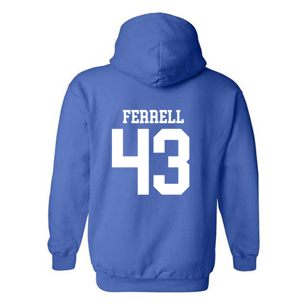 MTSU - NCAA Football : Trevon Ferrell - Royal Replica Shersey Hooded Sweatshirt