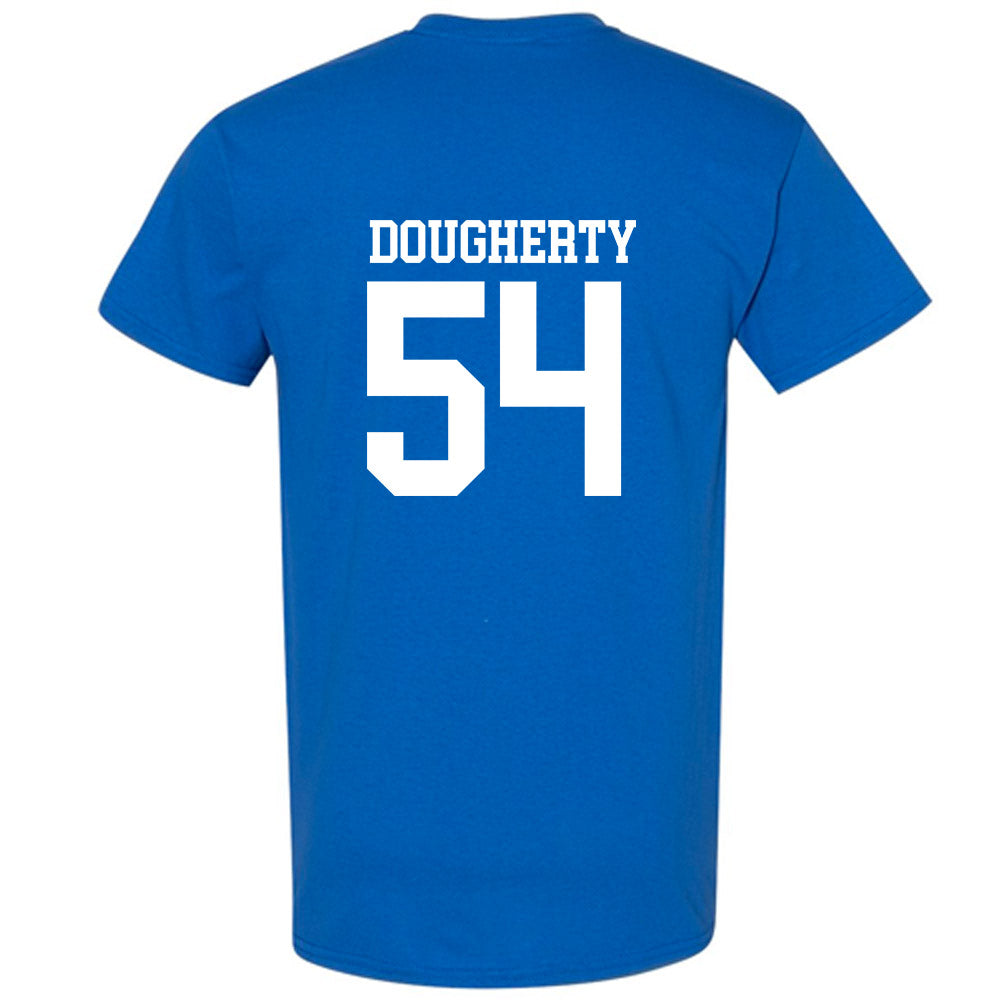 MTSU - NCAA Football : Connor Dougherty - Royal Replica Shersey Short Sleeve T-Shirt