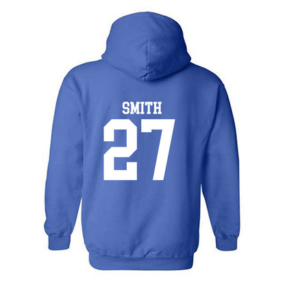 MTSU - NCAA Football : Rickey Smith - Royal Replica Shersey Hooded Sweatshirt