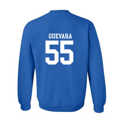 MTSU - NCAA Football : Mateo Guevara - Royal Replica Shersey Sweatshirt