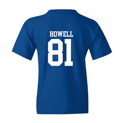 MTSU - NCAA Football : Mitchell Howell - Royal Replica Shersey Youth T-Shirt