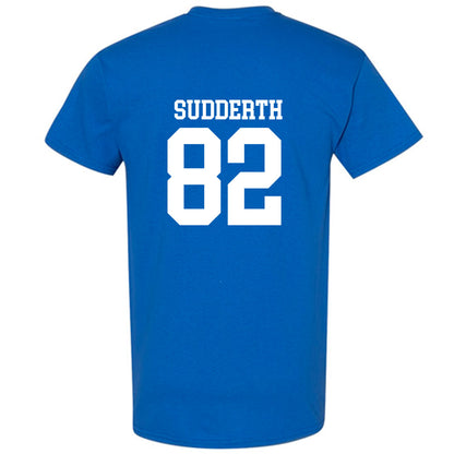 MTSU - NCAA Football : Taharin Sudderth - Royal Replica Shersey Short Sleeve T-Shirt