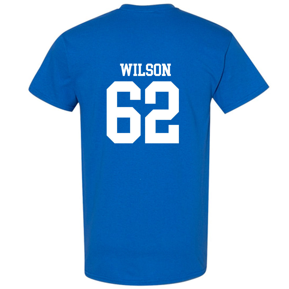 MTSU - NCAA Football : Simon Wilson - Royal Replica Shersey Short Sleeve T-Shirt