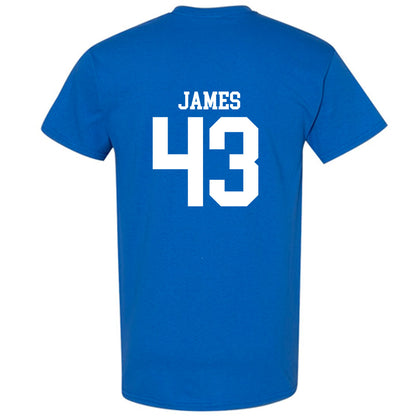 MTSU - NCAA Football : Markel James - Royal Replica Shersey Short Sleeve T-Shirt