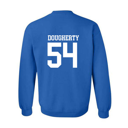 MTSU - NCAA Football : Connor Dougherty - Royal Replica Shersey Sweatshirt