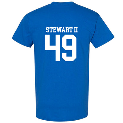 MTSU - NCAA Football : James Stewart II - Royal Replica Shersey Short Sleeve T-Shirt