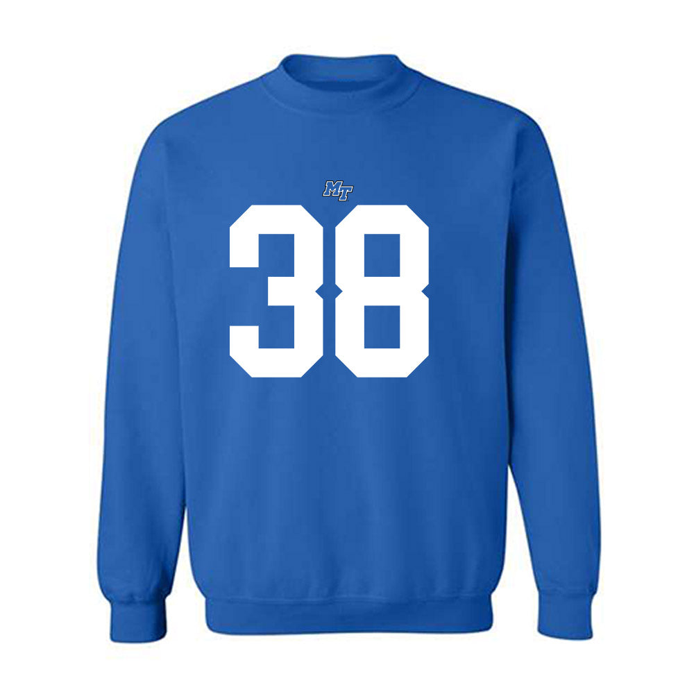 MTSU - NCAA Football : ZaBrien Harden - Royal Replica Shersey Sweatshirt