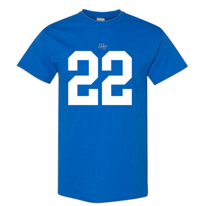 MTSU - NCAA Football : Chris Johnson - Royal Replica Shersey Short Sleeve T-Shirt