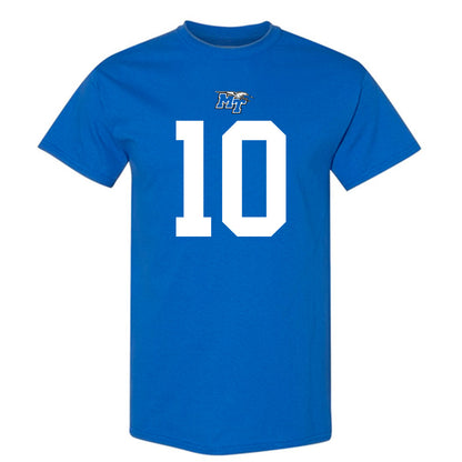 MTSU - NCAA Football : Drew Francis - Royal Replica Shersey Short Sleeve T-Shirt