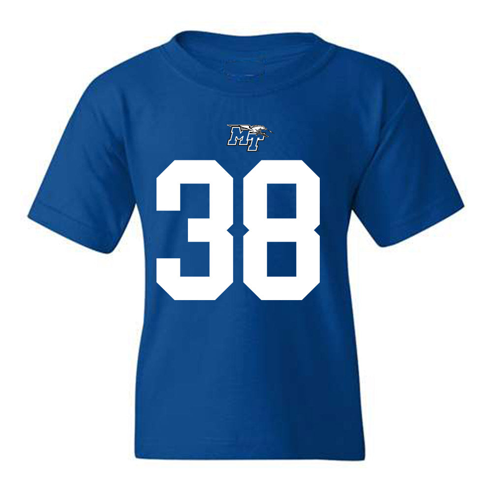 MTSU - NCAA Football : ZaBrien Harden - Royal Replica Shersey Youth T-Shirt