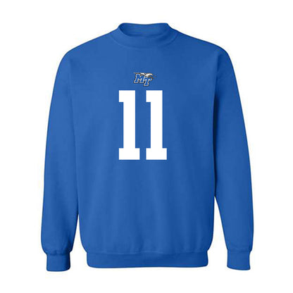 MTSU - NCAA Football : Nicholas Vattiato - Royal Replica Shersey Sweatshirt