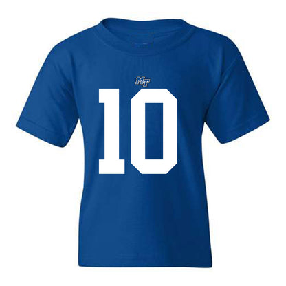 MTSU - NCAA Football : Drew Francis - Royal Replica Shersey Youth T-Shirt