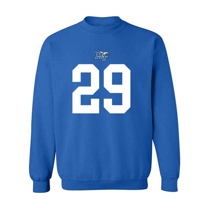 MTSU - NCAA Football : Tyrell Raby - Royal Replica Shersey Sweatshirt